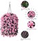 Artificial Faux Hanging Outdoor Plants Flowers Basket for Spring Autumn Decoration